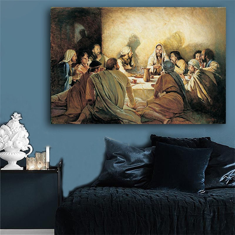 CORX Designs - Risen Jesus And His Disciples Painting Canvas Art - Review