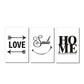 CORX Designs - Black and White Home Love Smile Wall Art Canvas - Review