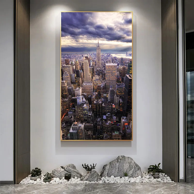 CORX Designs - New York City Skyline Cityscape Wall Art Canvas - Review