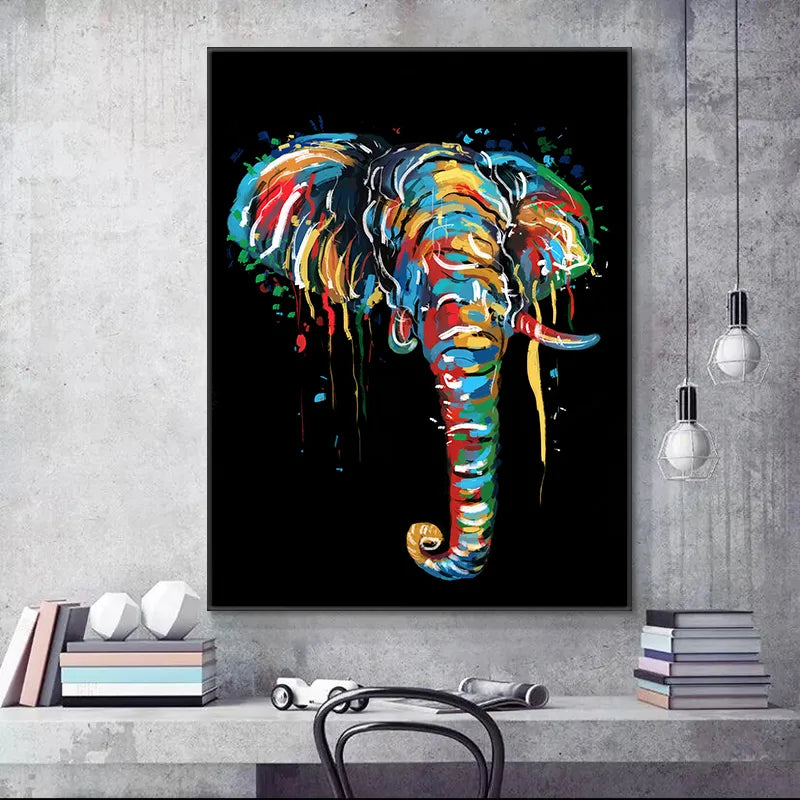 CORX Designs - Watercolor Elephant Painting Wall Art Canvas - Review