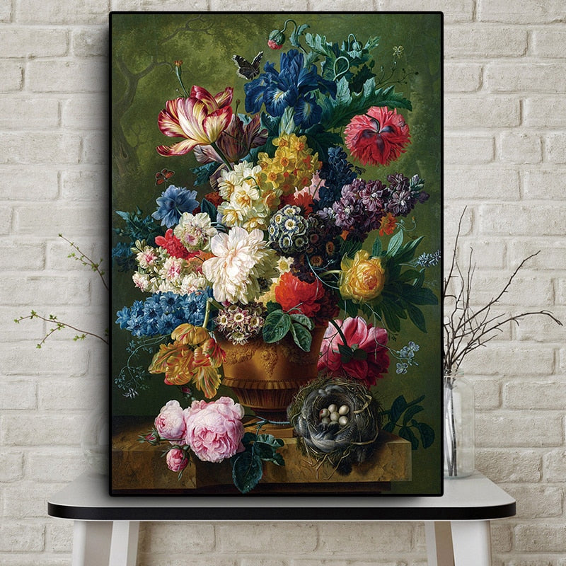 CORX Designs - Classic Roses Flowers Oil Painting Wall Art Canvas - Review