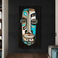 CORX Designs - Abstract Black Blue Tiki Mask Wall Art Canvas - Review