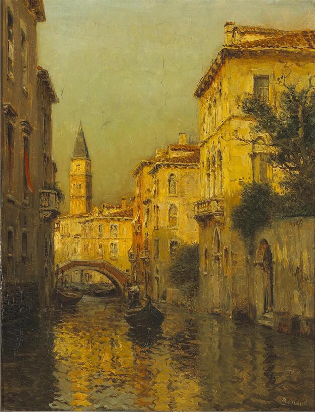 CORX Designs - Vintage Water Town Venice Oil Painting Canvas Art - Review