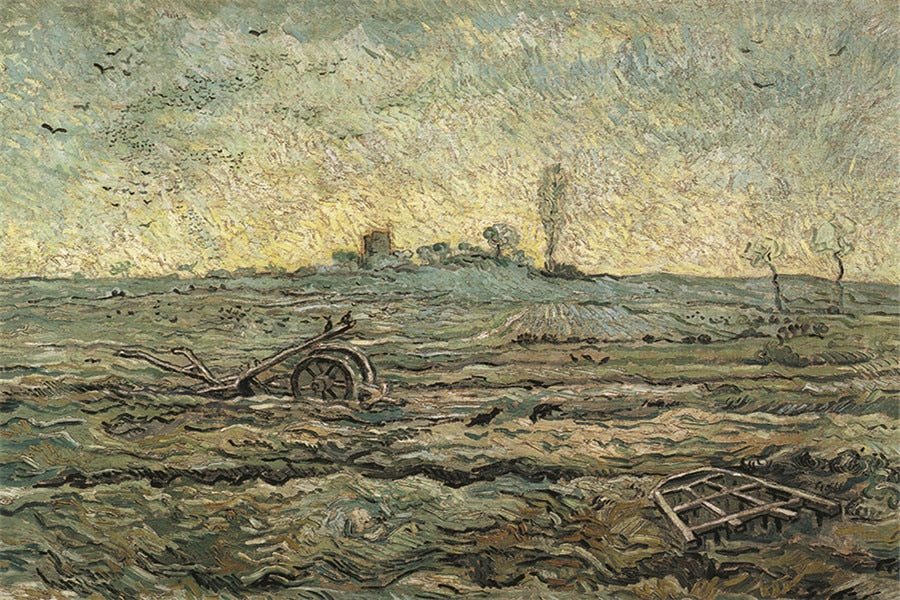 CORX Designs - Harvest at La Crau by Van Gogh Oil Painting Canvas Art - Review