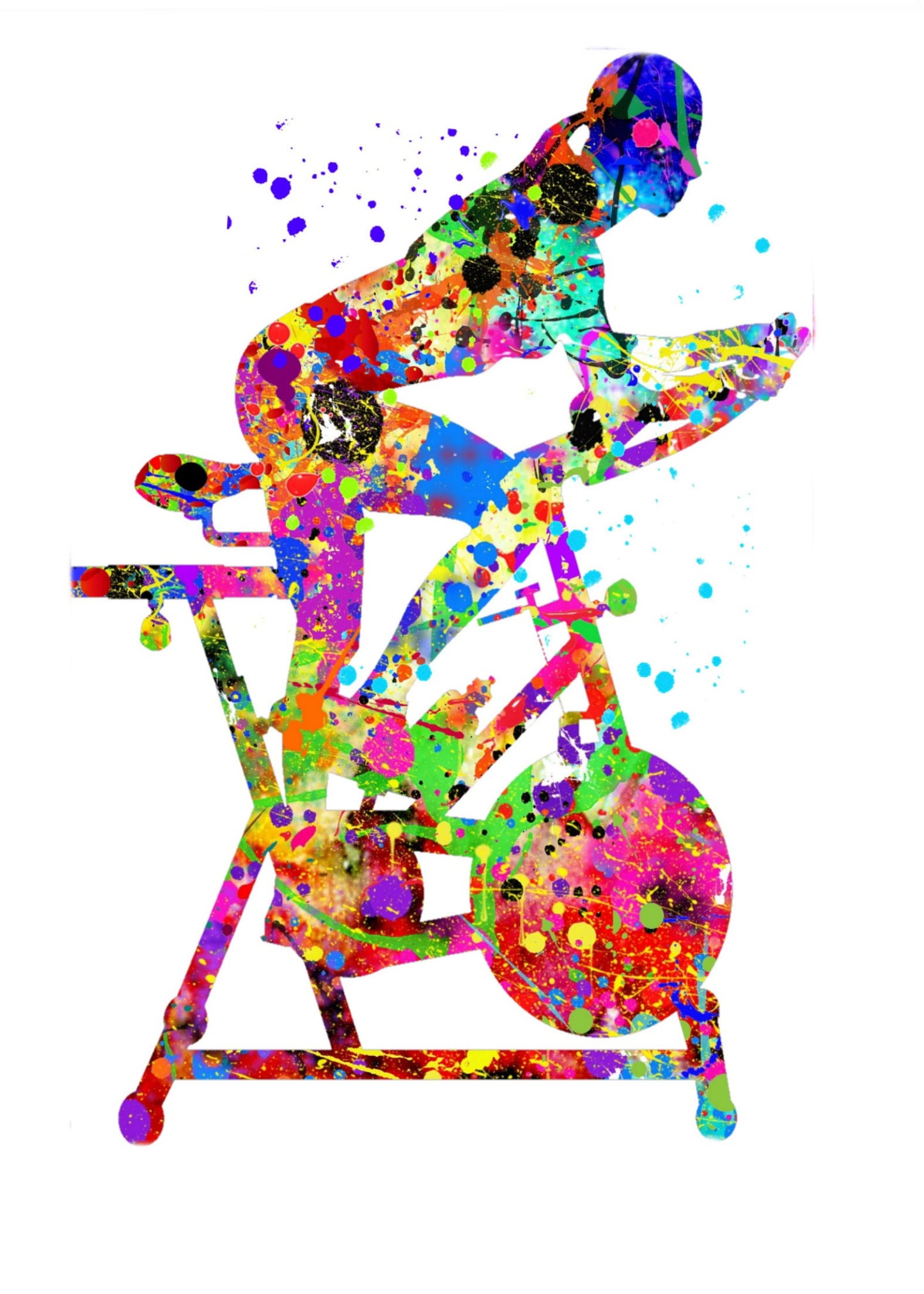 CORX Designs - Exercise Bike Watercolor Gym Canvas Art - Review