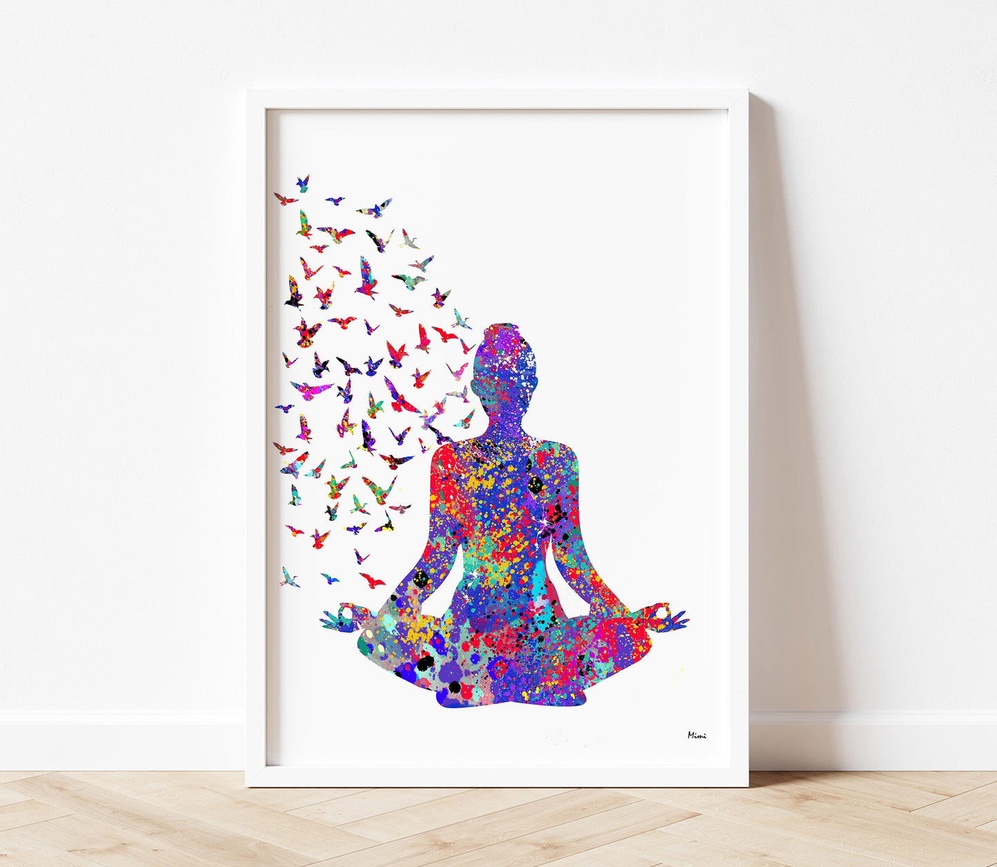 CORX Designs - Yoga Meditation Watercolor Canvas Art - Review