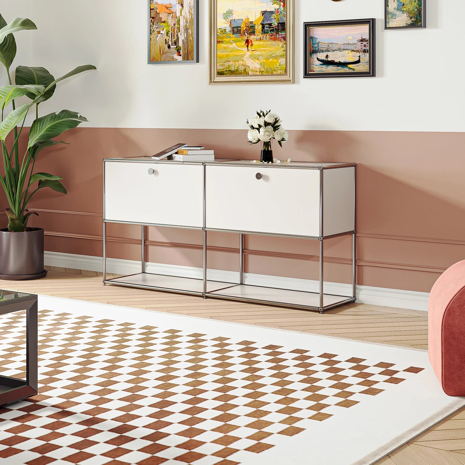 USM Haller White Modular Storage Cabinet Replica – CORX Designs USM Haller White Modular Storage Cabinet Replica – CORX Designs