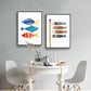 CORX Designs - Abstract Watercolor Colorful Fish Canvas Art - Review