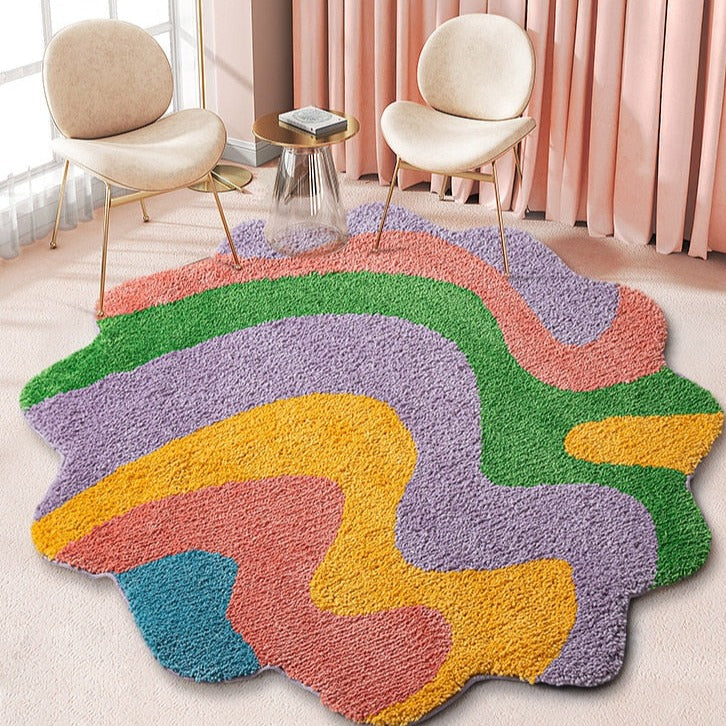 CORX Designs - Retro Groovy Psychedelic Tufted Rug - Review