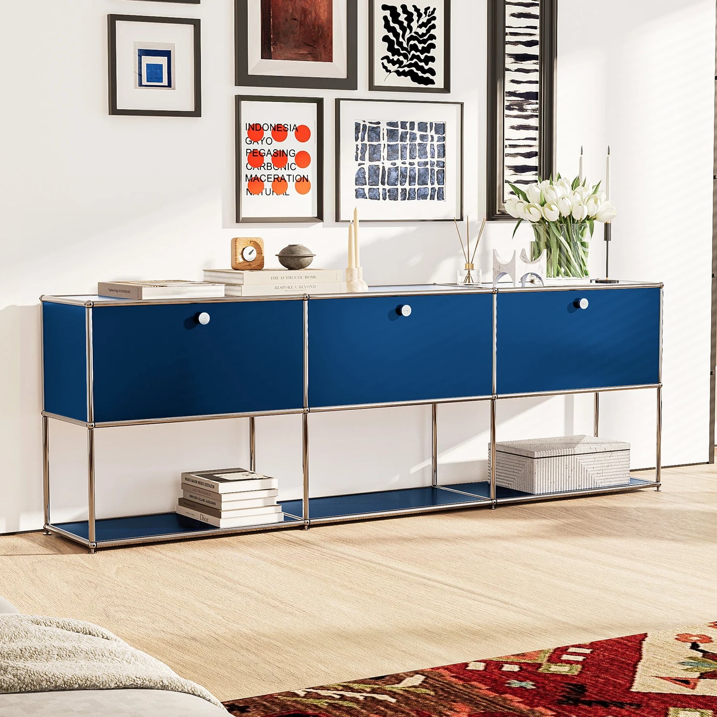 CORX Designs - USM Haller Blue Modular Storage Cabinet Replica - Review