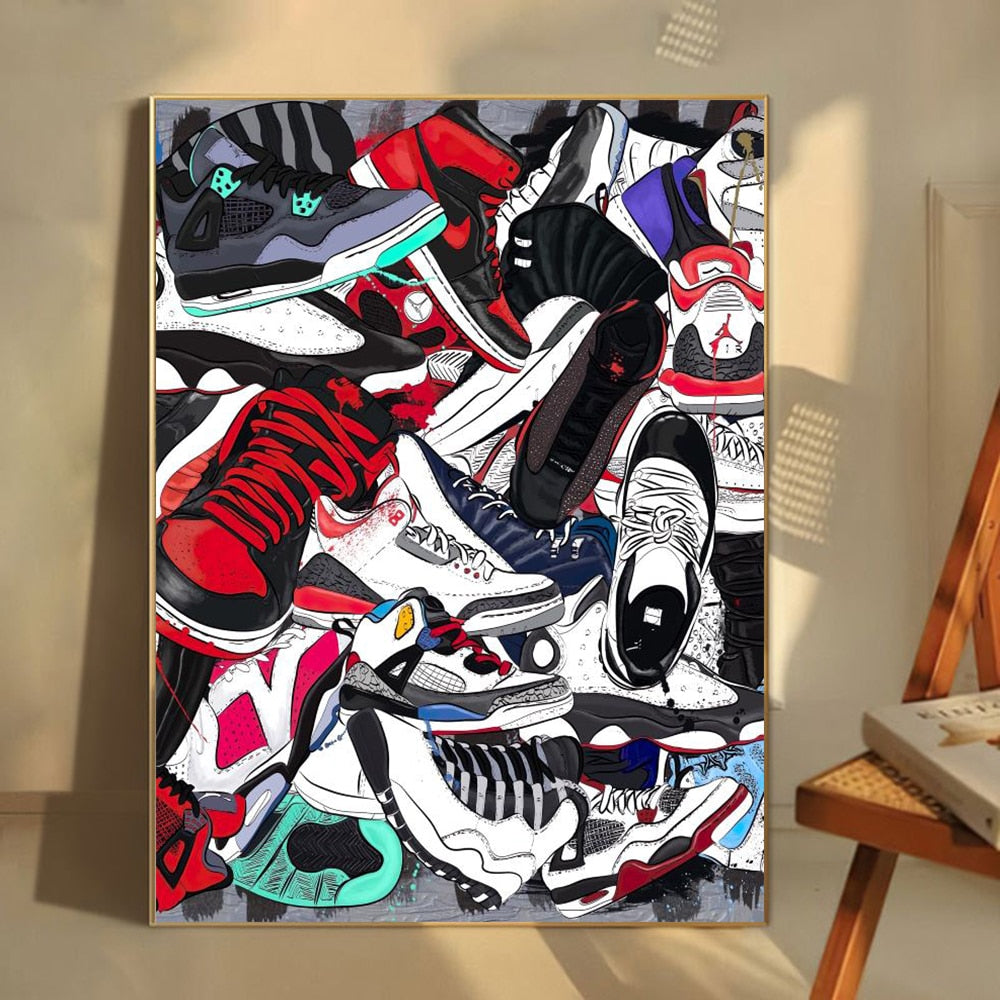 CORX Designs - Basketball Shoes Sneakers Wall Art Canvas - Review