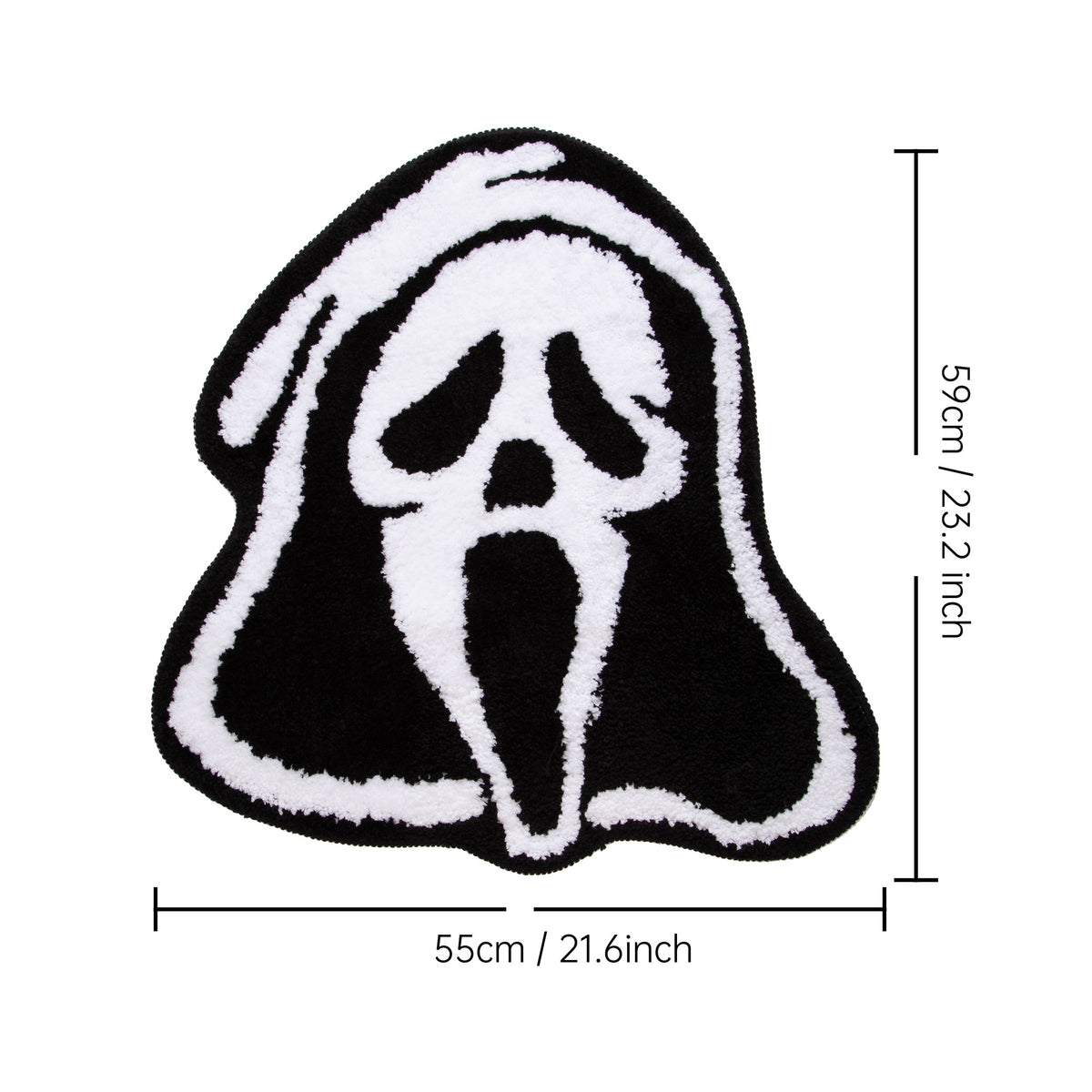 Ghostface Rug Design Ghost Face Scream Tufted Rug – CORX Designs