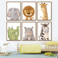 CORX Designs - Lion Elephant Giraffe Crocodile Zebra Nursery Canvas Art - Review