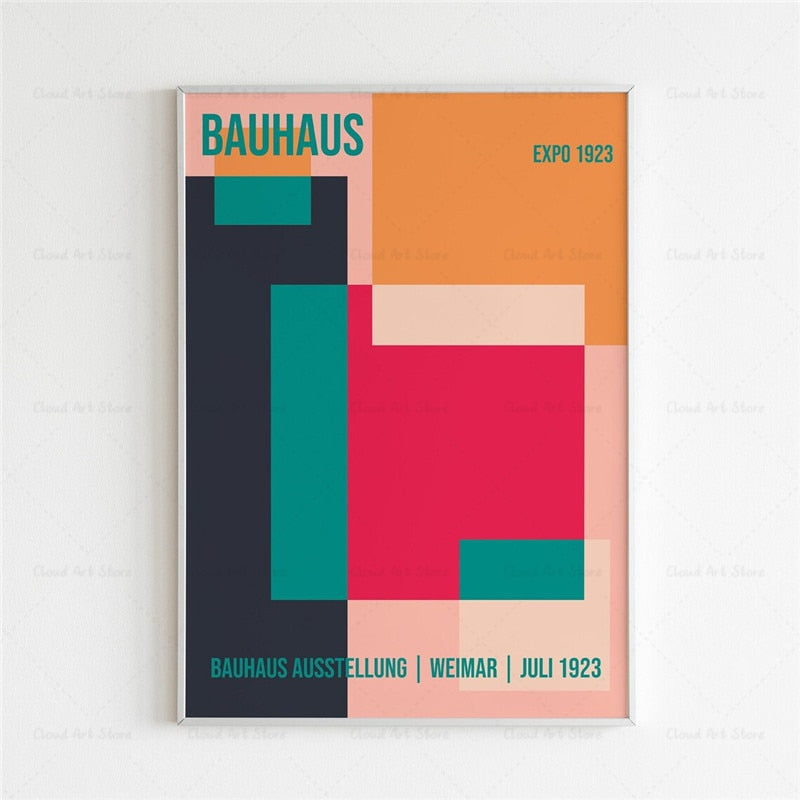 CORX Designs - Bauhaus Exhibition Geometric Wall Art Canvas - Review