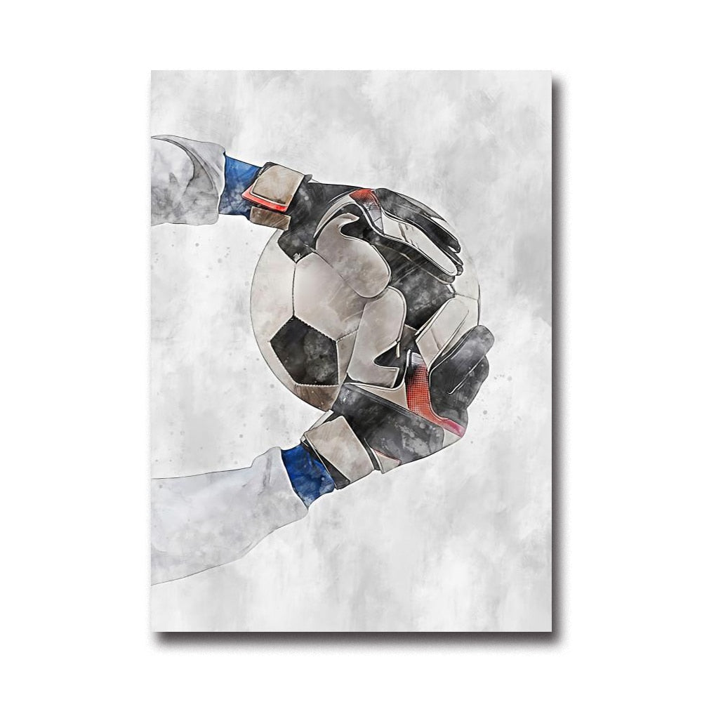 CORX Designs - Watercolor Soccer Football Sport Wall Art Canvas - Review