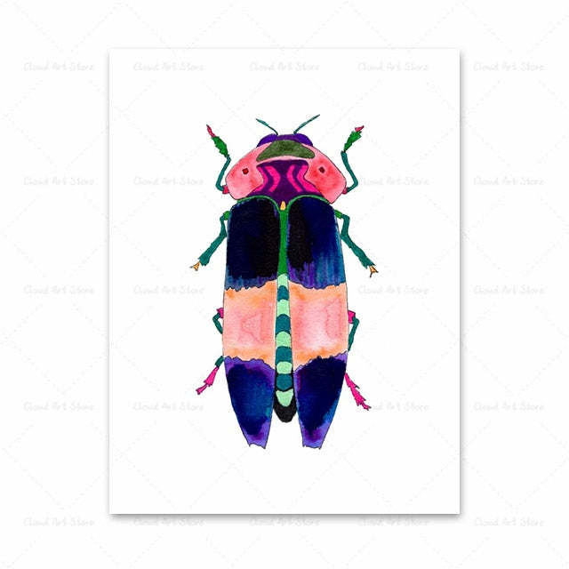 CORX Designs - Watercolor Beetle Ladybug Insect Canvas Art - Review