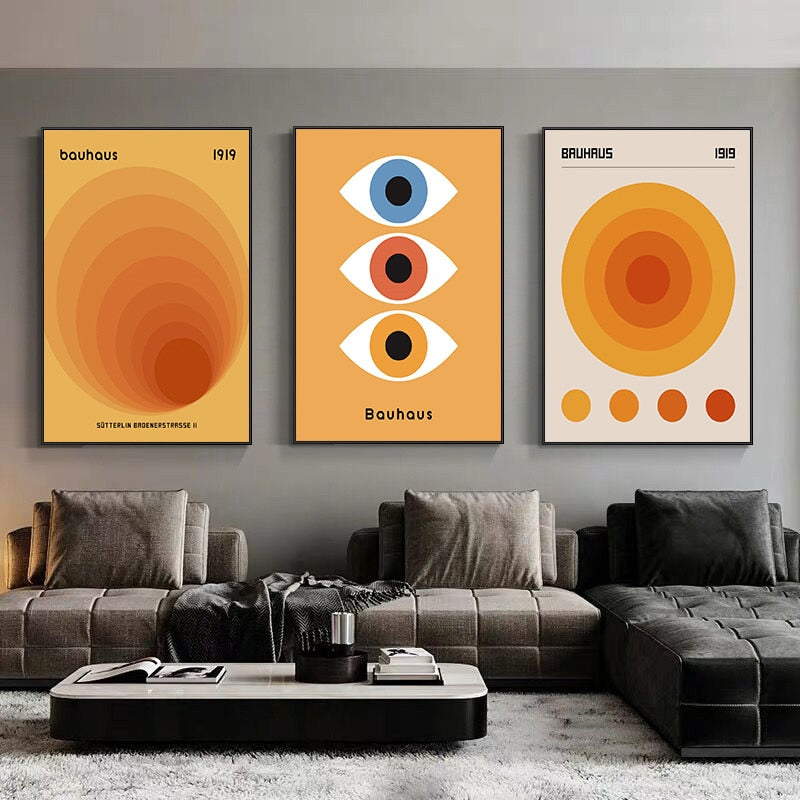 CORX Designs - Abstract Bauhaus Gallery Wall Canvas Art - Review