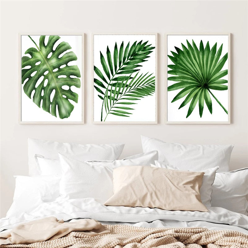 CORX Designs - Tropical Green Monstera Leaf Canvas Art - Review