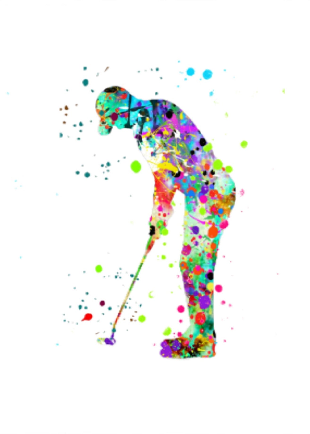CORX Designs - Man Golf Watercolor Canvas - Review