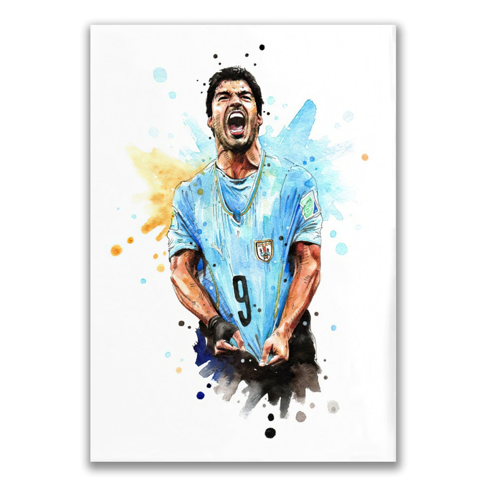 CORX Designs - Watercolor Soccer Football Star Wall Art Canvas - Review