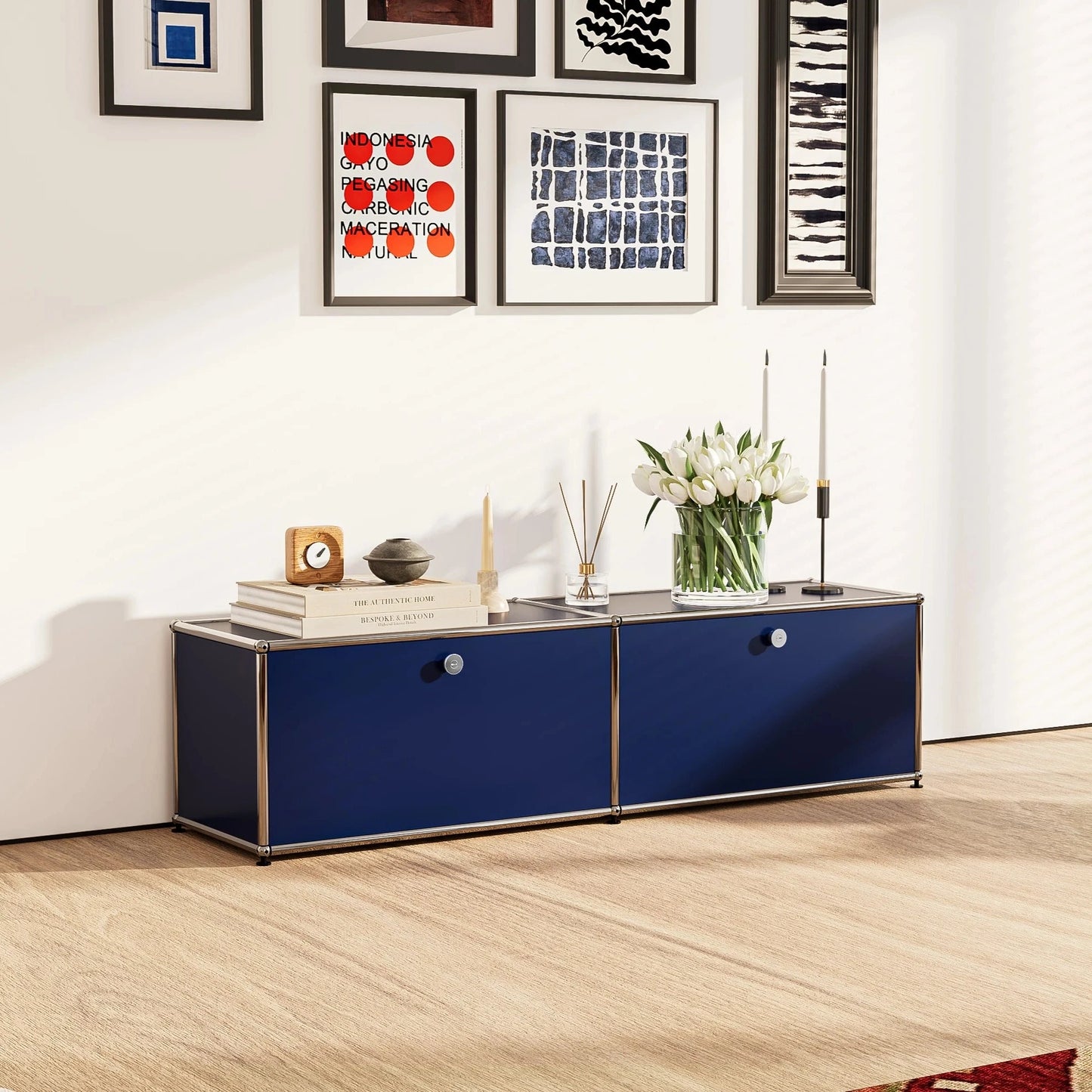 CORX Designs - USM Haller Blue Modular Storage Cabinet Replica - Review