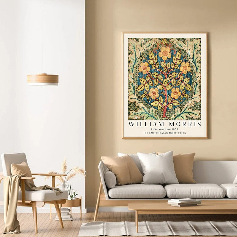 CORX Designs - William Morris Flower Floral Wall Art Canvas - Review
