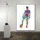 CORX Designs - Boy Play Soccer Football Watercolor Sport Canvas Art - Review