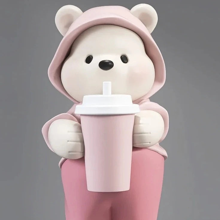 CORX Designs - Cute Bear Milk Tea Floor Decoration Statue - Review