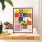 CORX Designs - Abstract Geometry Bauhaus Colorful Canvas Art - Review