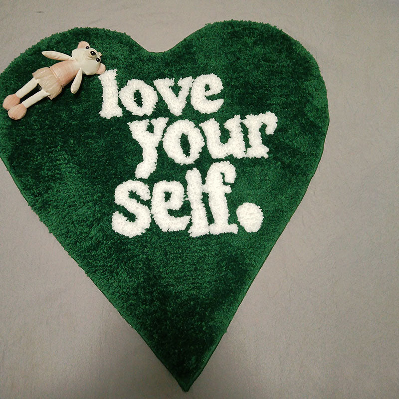 CORX Designs - Green Heart Love Yourself Rug - Review