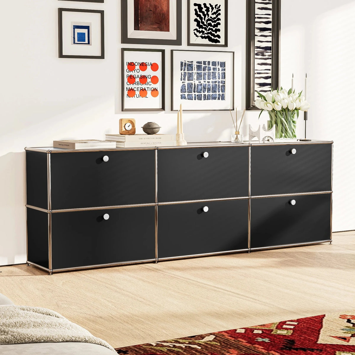 USM Haller Black Modular Storage Cabinet Replica – CORX Designs USM Haller Black Modular Storage Cabinet Replica – CORX Designs