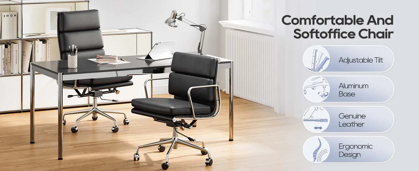 CORX Designs - Eames Soft Pad Office Chair with Genuine Leather - Review