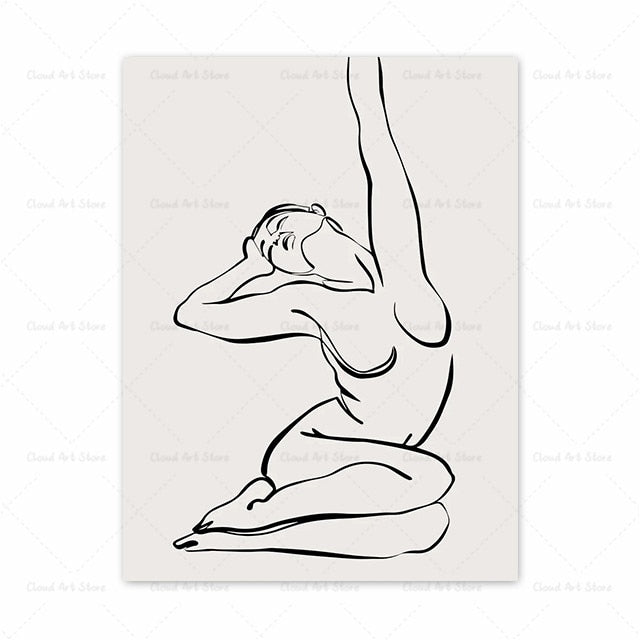 CORX Designs - Abstract Woman Body Face Line Wall Art Canvas - Review