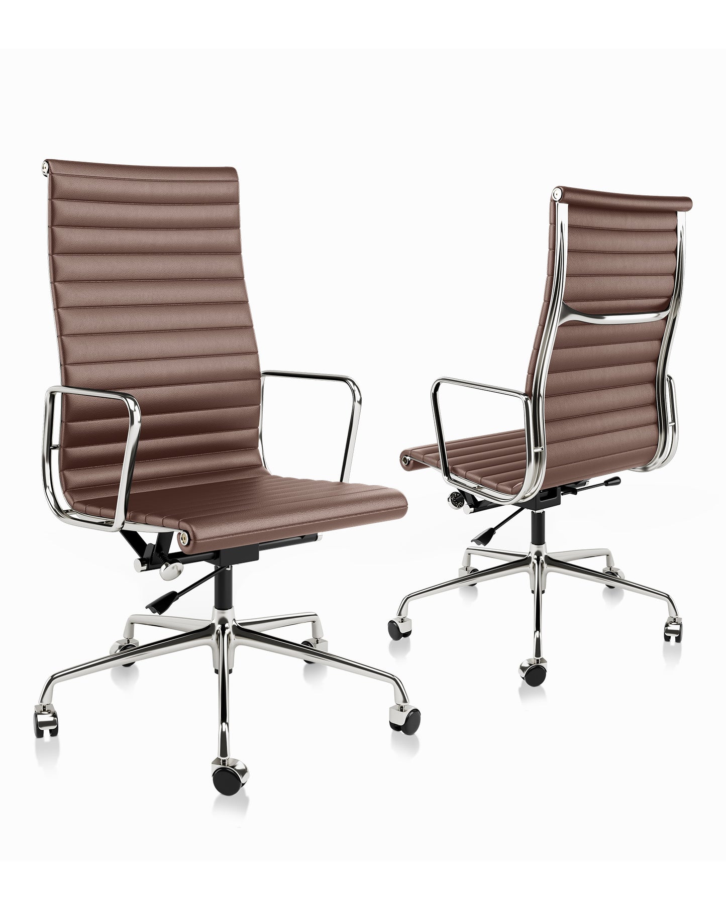 CORX Designs - Eames Aluminum Group Office Chair with Genuine Leather - Review
