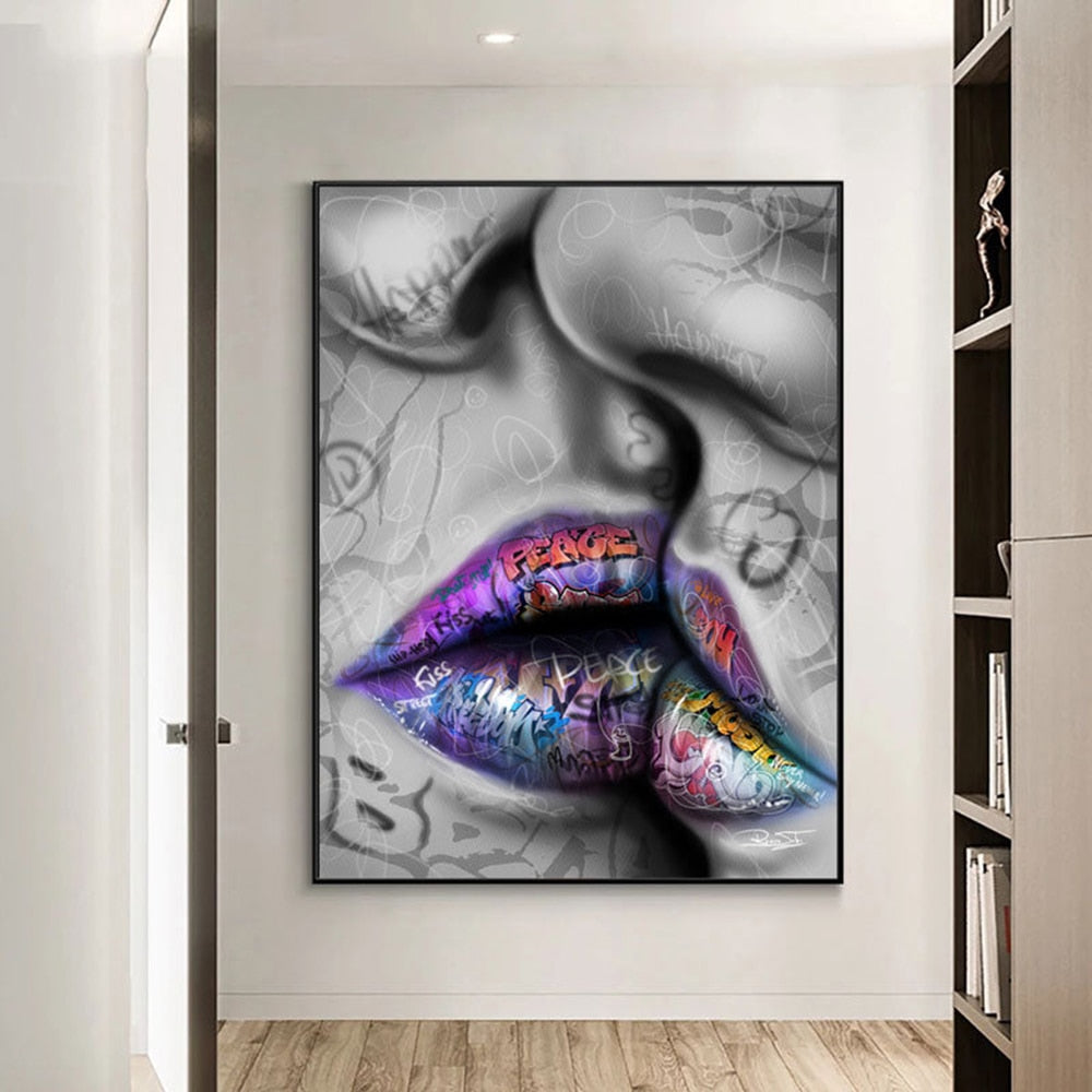 CORX Designs - Love Kiss Street Graffiti Canvas Art - Review