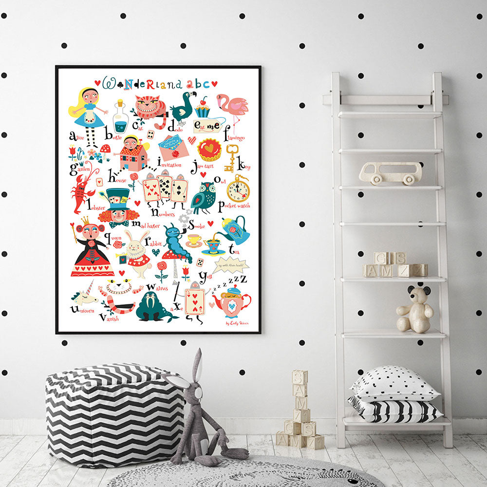 CORX Designs - Alice in Wonderland ABC Alphabet Nursery Canvas Art - Review