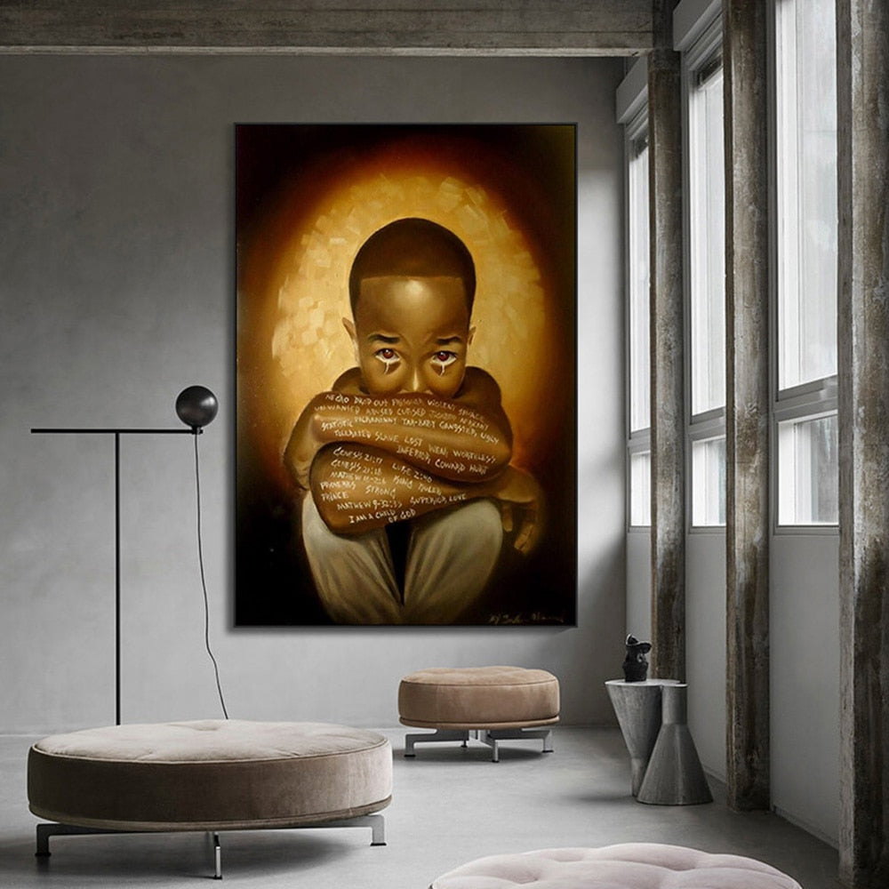 CORX Designs - Sad Children Crying Canvas Art - Review