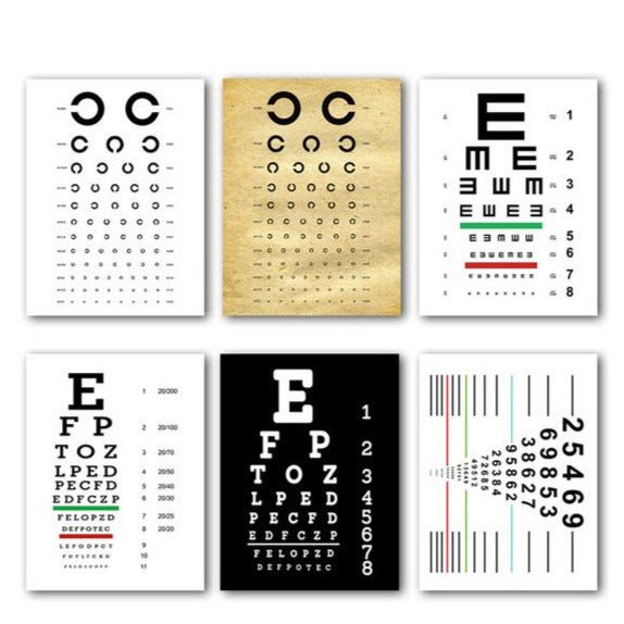 CORX Designs - Eye Visual Acuity Test Snellen Chart Canvas Art - Review