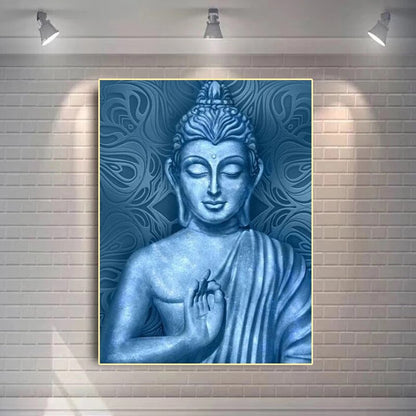 CORX Designs - Blue Buddha Statue Canvas Art - Review