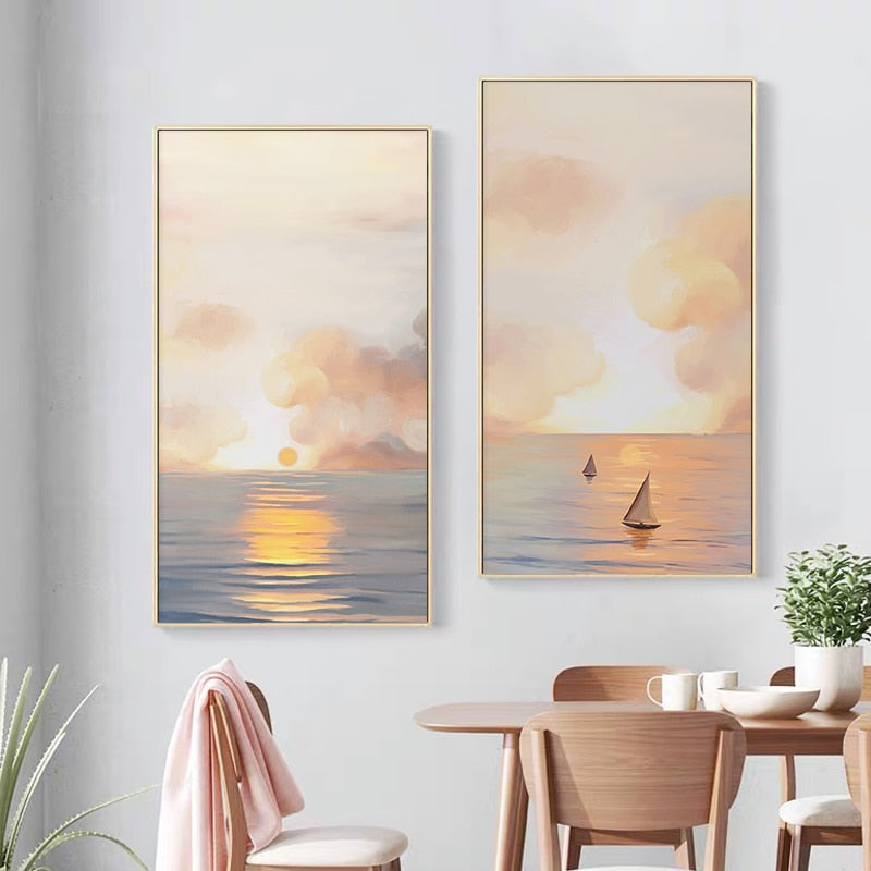 CORX Designs - Sunset Landscape Painting Canvas Art - Review