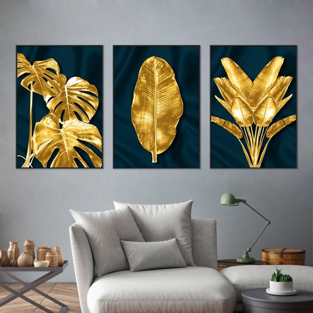 CORX Designs - Nordic Golden Leaf Canvas Art - Review