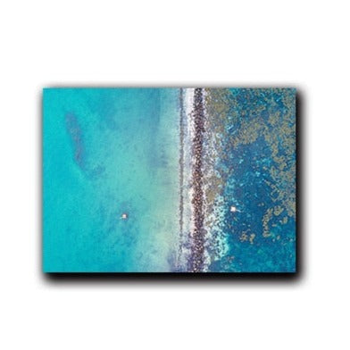 CORX Designs - Beach Overlooking Blue Ocean Canvas Art - Review