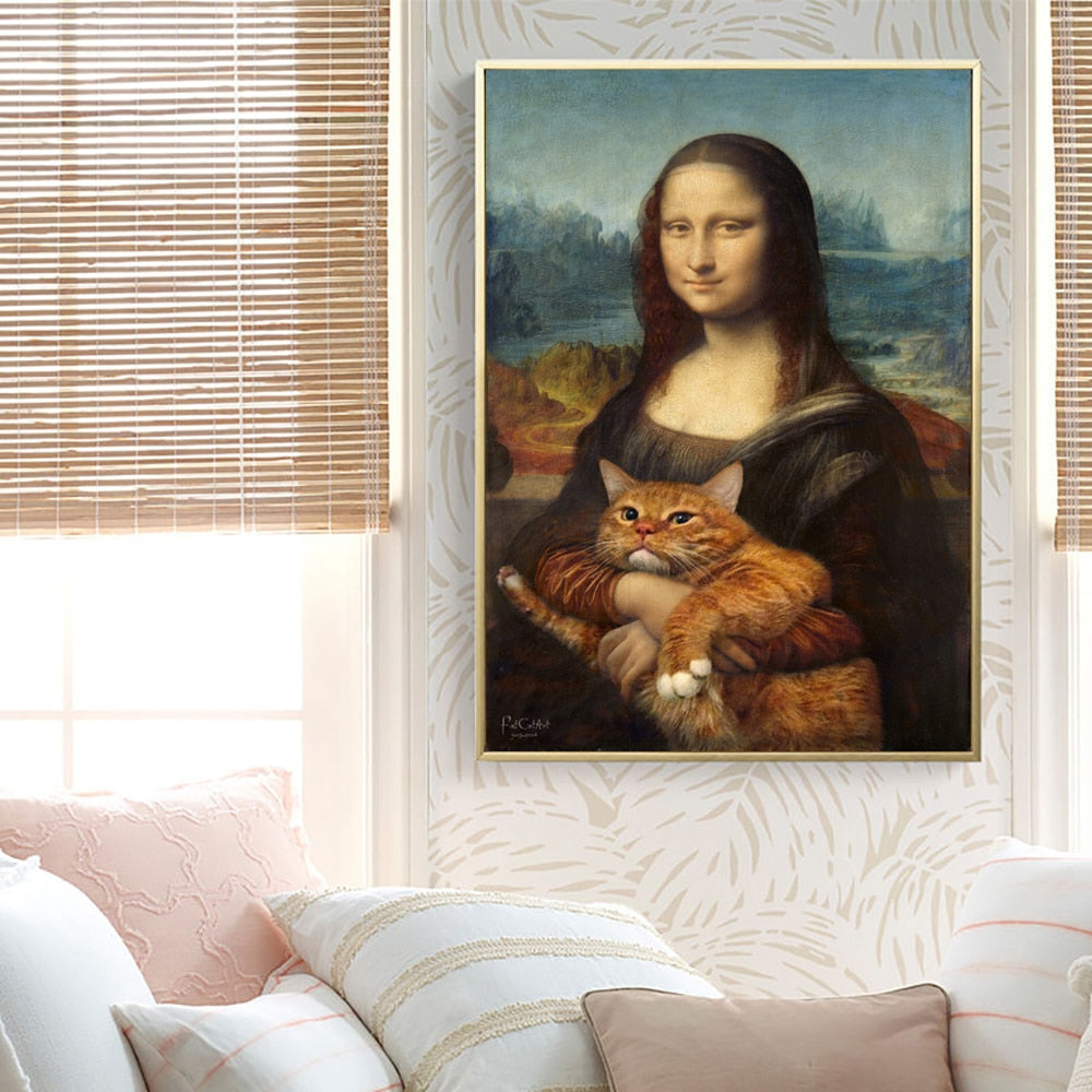 CORX Designs - Mona Lisa Funny Painting Canvas Art - Review