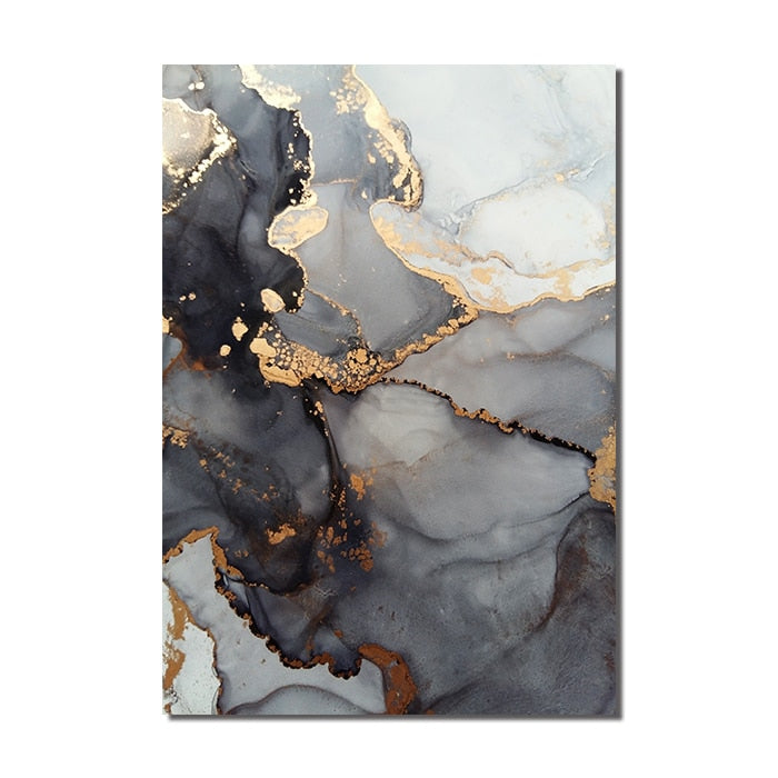 CORX Designs - Gold Black Marble Canvas Art - Review