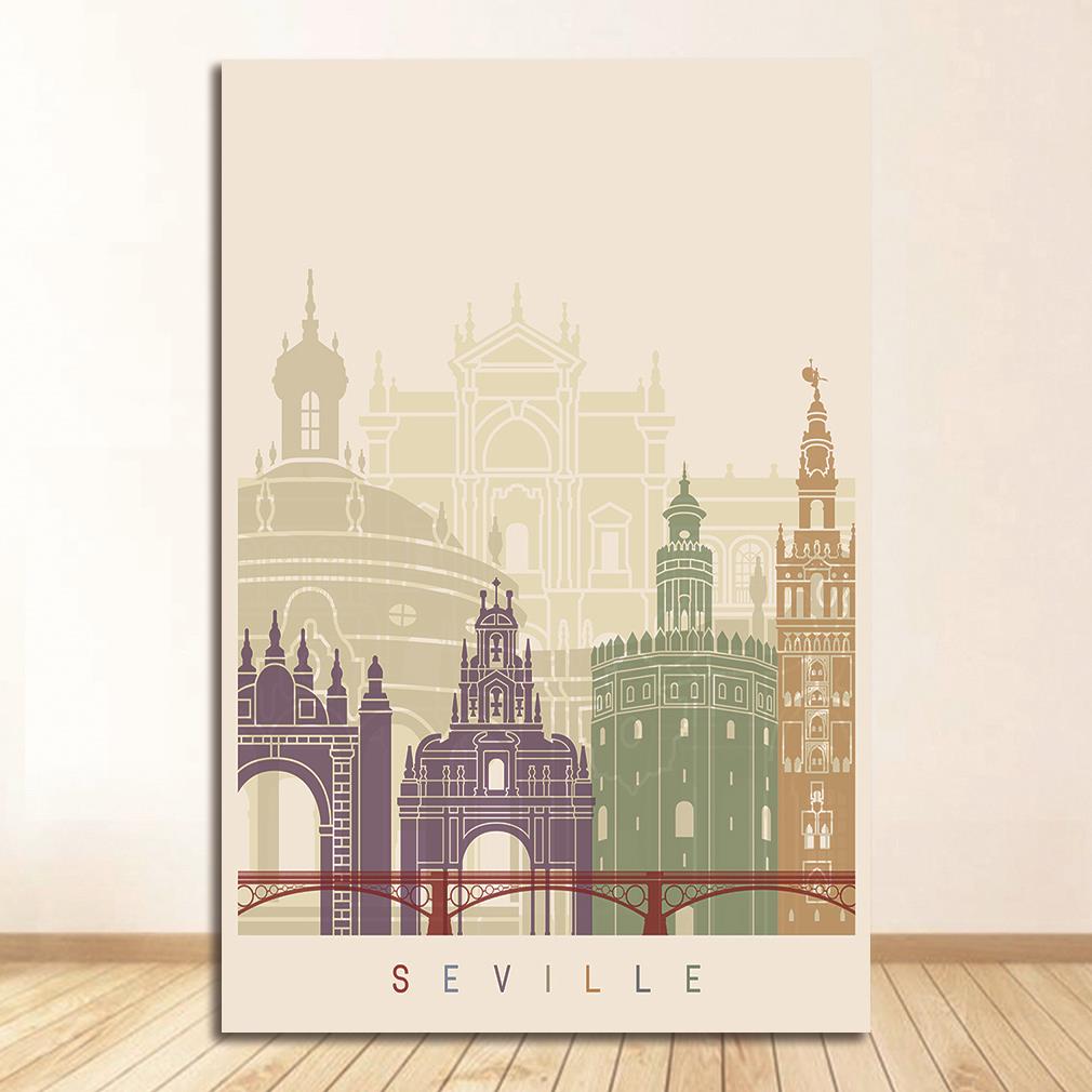 CORX Designs - Spain Seville Flower Girl Travel Canvas Painting Art - Review