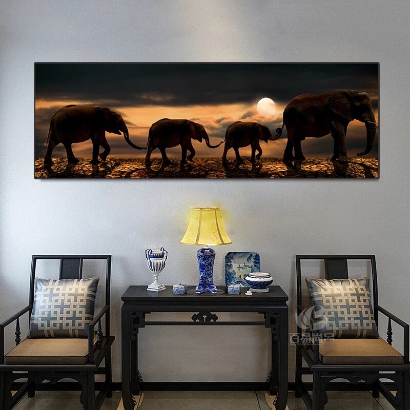 CORX Designs - Elephant Family Panoramic Canvas Art - Review