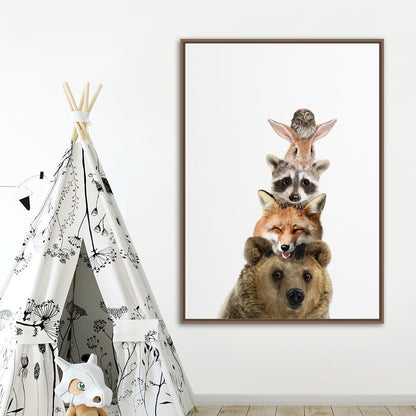 CORX Designs - Cute Stacked Animals Canvas Art - Review