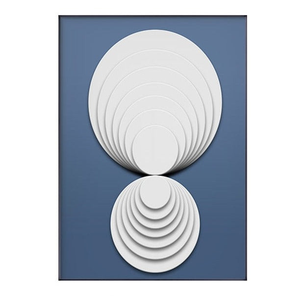 CORX Designs - Abstract Circle Blue White Canvas Art - Review