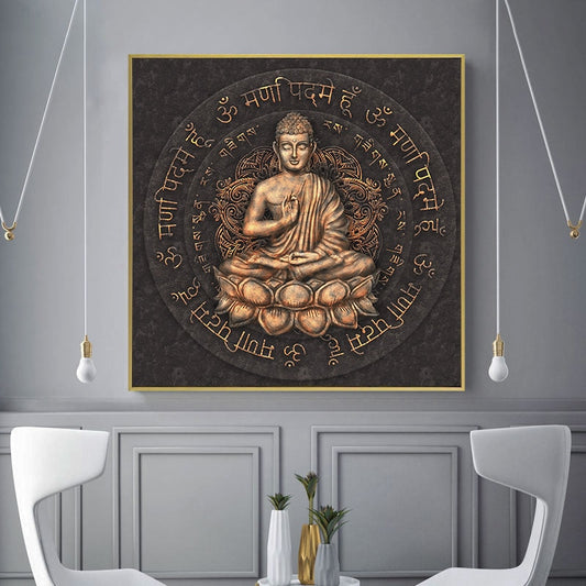CORX Designs - Retro Brown Buddha Statue Canvas Art - Review
