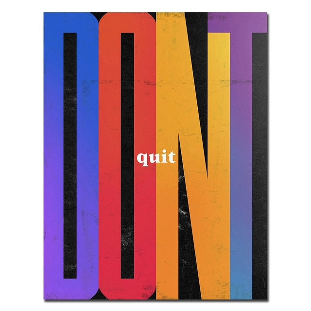 CORX Designs - Stay Focused Don't Quit Never Settle Canvas Art - Review